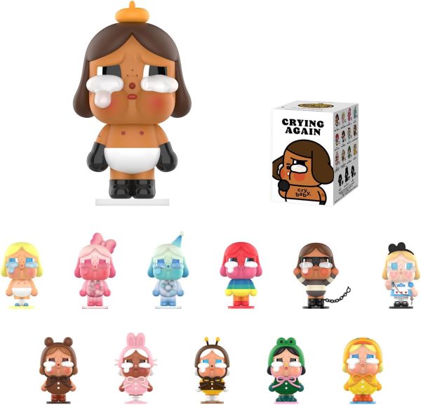 POP MART Crybaby Crying Again Series Figures, Crybaby Blind Box Figures, Random Design Action Figures Collectible Toys Home Decorations, Holiday Birthday Gifts, Single Box
