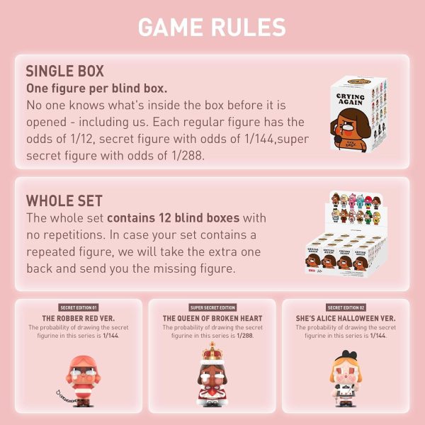 POP MART Crybaby Crying Again Series Figures, Crybaby Blind Box Figures, Random Design Action Figures Collectible Toys Home Decorations, Holiday Birthday Gifts, Single Box - Image 2