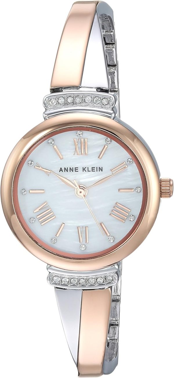 Anne Klein Women's Premium Crystal Accented Bangle Watch Set, AK/2245 - Image 3