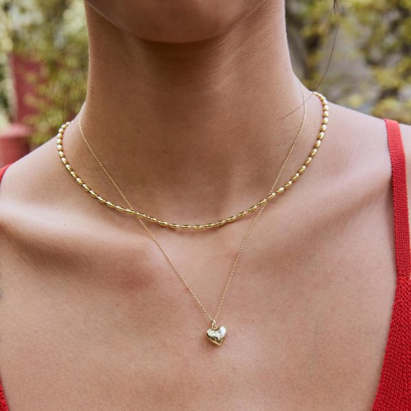 Ana Luisa Gold Chain Necklaces for Women - 14K Gold Plated, Hypoallergenic Jewelry - Dainty, Layering & Trendy Necklace Styles with Herringbone & Paperclip Designs Jewelry Assorted Styles - Image 4
