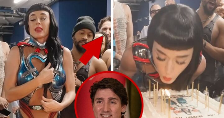 Justin Trudeau Backstage With GF Katy Perry & Crew for Her Birthday, on Video
