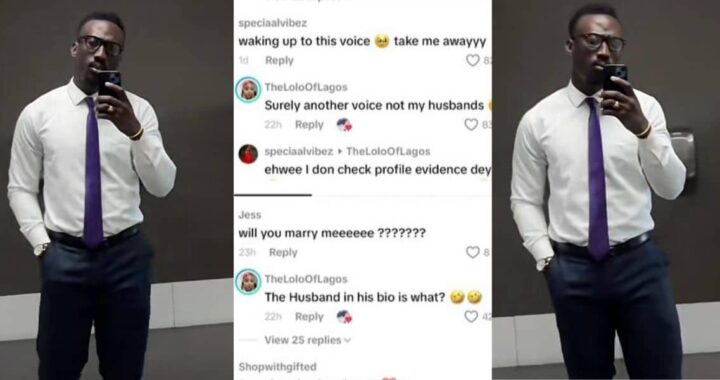 Wife storms husband’s TikTok comment after ladies flirt over his voice